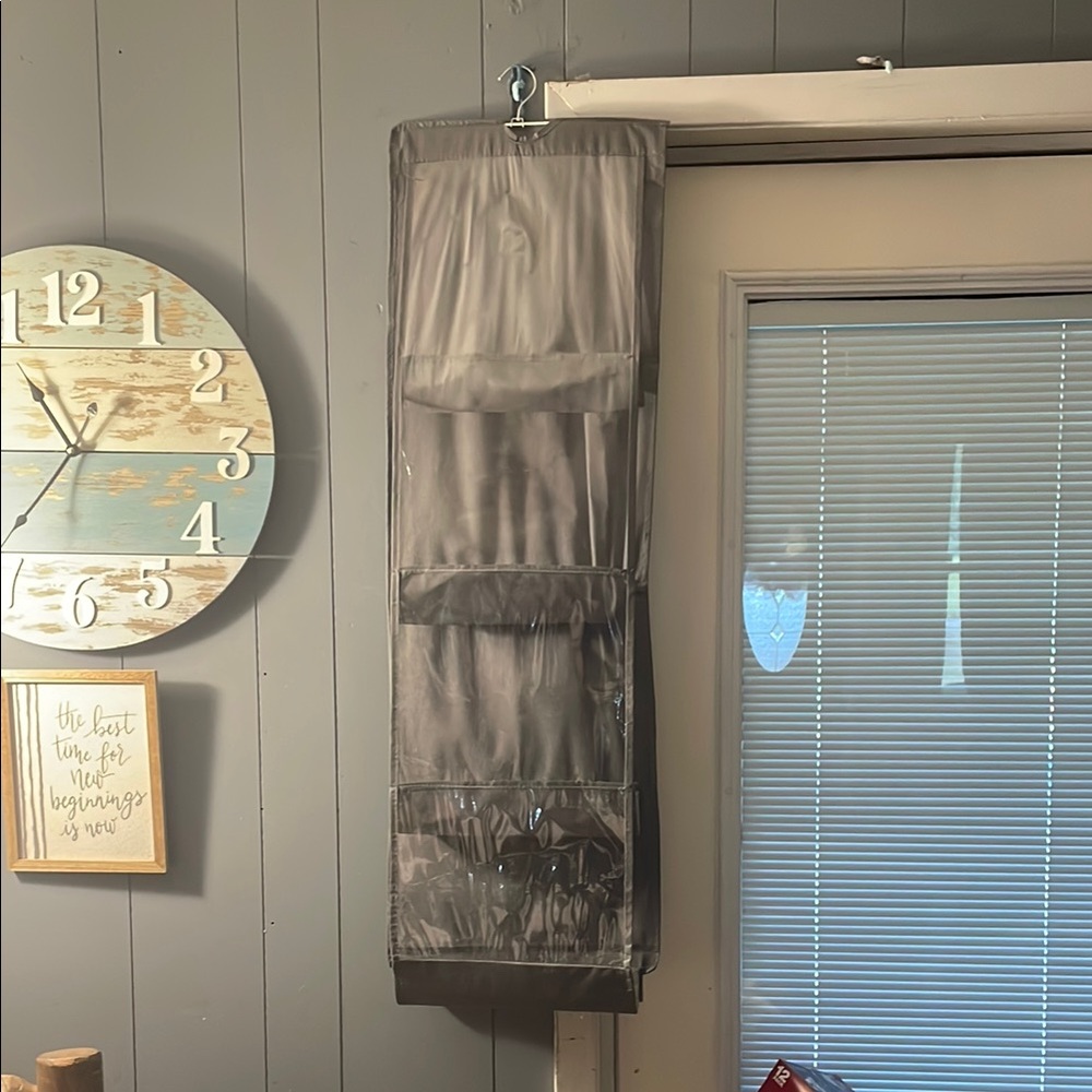 Sleek Gray Hanging Storage Organizer